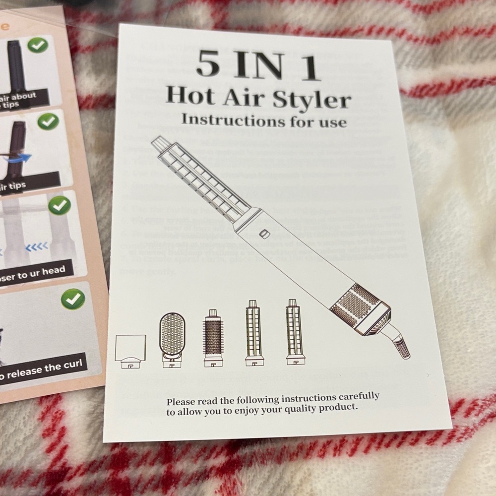 5 in 1 Styling Comb - Black and Gold